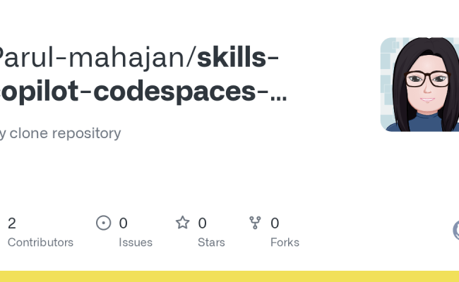 GitHub - Parul-mahajan/skills-copilot-codespaces-vscode: My Clone ...