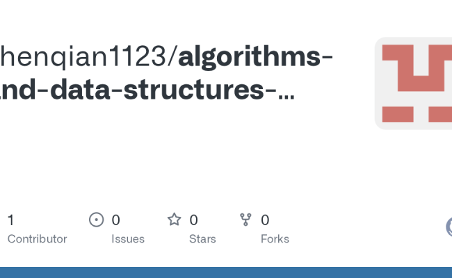 GitHub - Shenqian1123/algorithms-and-data-structures-Learning-Repo