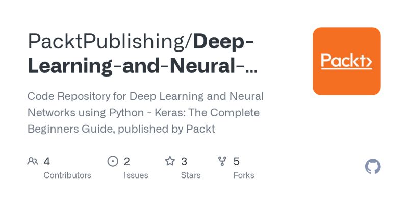 Github Packtpublishing Deep Learning And Neural Networks Using Python - Premium Dark Art - 4K