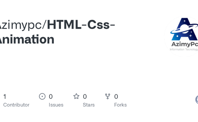 GitHub - Azimypc/HTML-Css-Animation