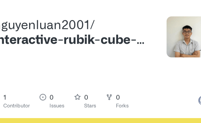 GitHub - Nguyenluan2001/interactive-rubik-cube-threejs