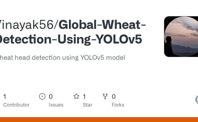 GitHub - Vinayak56/Global-Wheat-Detection-Using-YOLOv5: Wheat Head ...