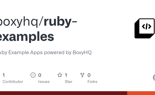 GitHub - Boxyhq/ruby-examples: Ruby Example Apps Powered By BoxyHQ