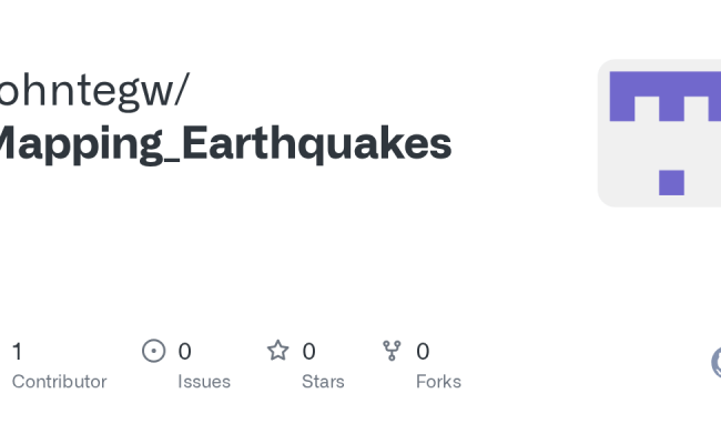 GitHub - Johntegw/Mapping_Earthquakes