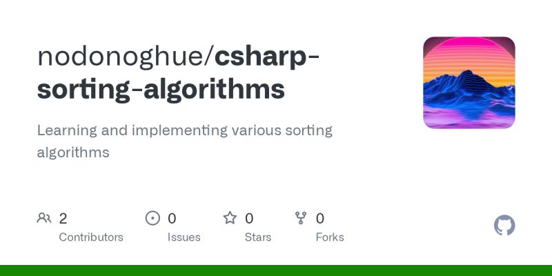 Github Gwhitdev Csharpsortingalgorithms Sorting Algorithms In C - Ultra HD Mobile Space Wallpapers | Free Download