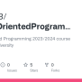 GitHub - 18ivan18/ObjectOrientedProgramming2024: Object Oriented Programming 2023/2024 Course ...