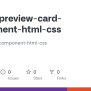 GitHub - Idcelik/preview-card-component-html-css: Preview-card ...