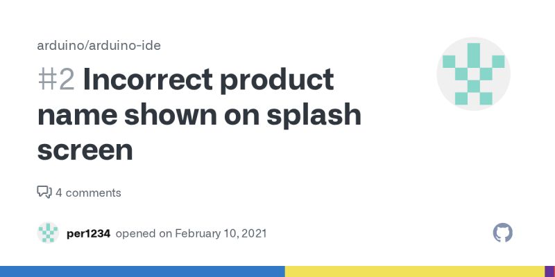 Incorrect Product Name Shown On Splash Screen Issue 2 Arduino - Download Premium Light Image | 4K