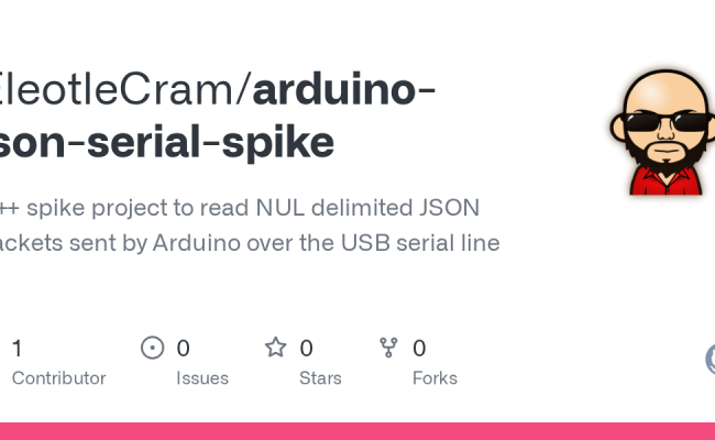 GitHub - EleotleCram/arduino-json-serial-spike: C++ Spike Project To Read NUL Delimited JSON ...