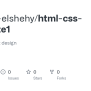 GitHub - Ahmed-elshehy/html-css-template1: Html & Css First Design