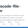 GitHub - 5P5/vscode-file-header: Automatically (or By Command Or Shortcut) Insert (and Update ...