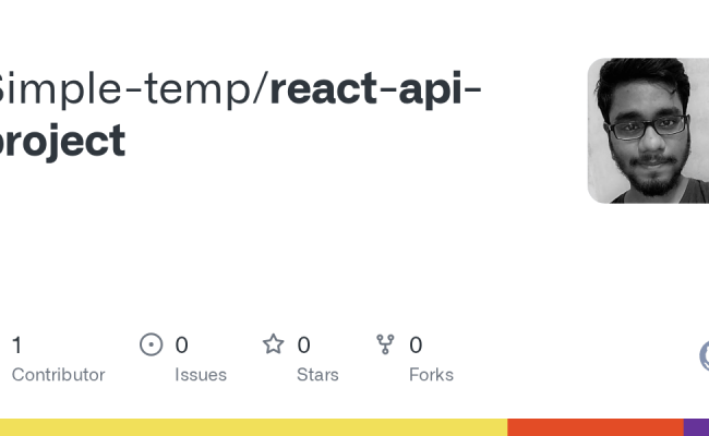 GitHub - Simple-temp/react-api-project