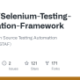 GitHub - Infosys/Selenium-Testing-Automation-Framework: Selenium Open Source Testing Automation ...