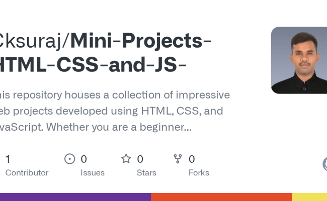 Mini-Projects-HTML-CSS-and-JS-/README.md At Main · Cksuraj/Mini ...