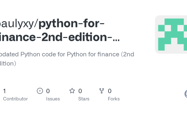 GitHub - Paulyxy/python-for-finance-2nd-edition-updated-Python-code ...