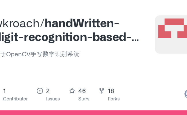 GitHub - Wkroach/handWritten-digit-recognition-based-on-OpenCV: 基于 ...