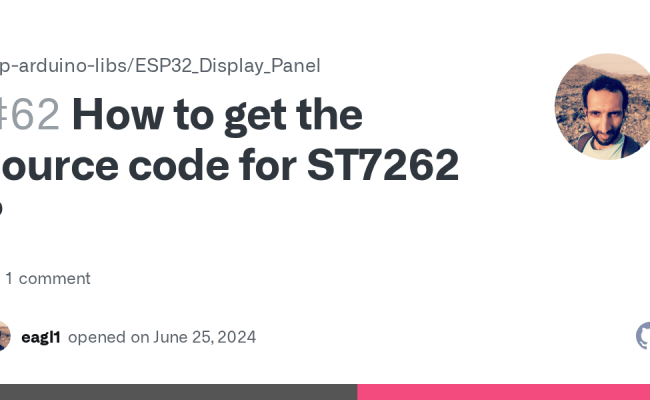 How To Get The Source Code For ST7262 ? · Issue #62 · Esp-arduino-libs ...