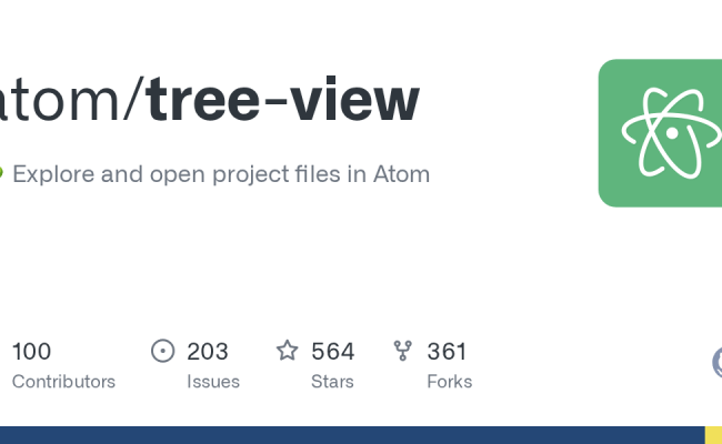 GitHub - Atom/tree-view: 🌳 Explore And Open Project Files In Atom