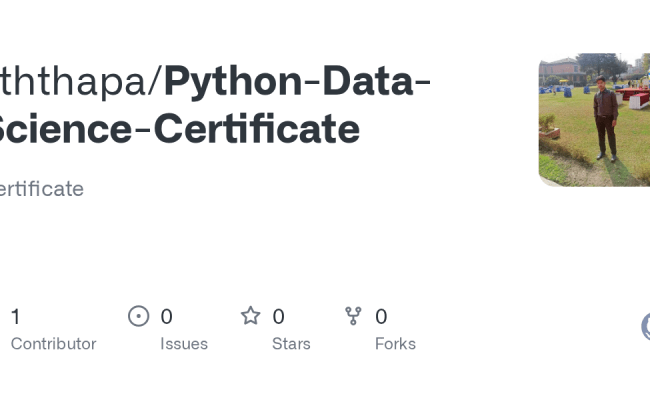 GitHub - Sththapa/Python-Data-Science-Certificate: Certificate