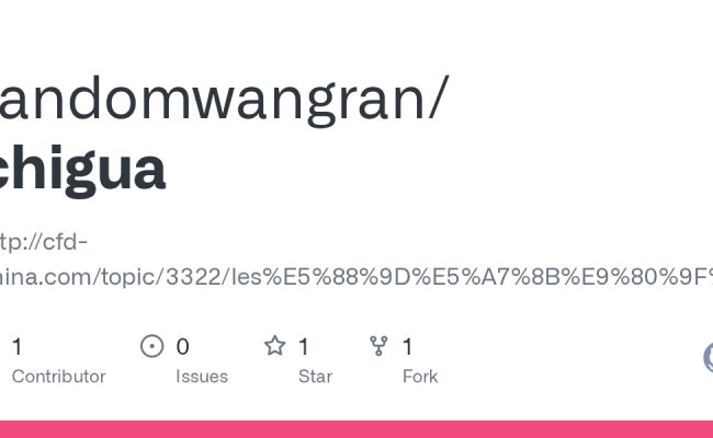 GitHub - Randomwangran/chigua: Http://cfd-china.com/topic/3322/les%E5 ...
