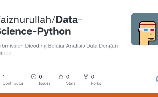 GitHub - Faiznurullah/Data-Science-Python: Submission Dicoding Belajar ...