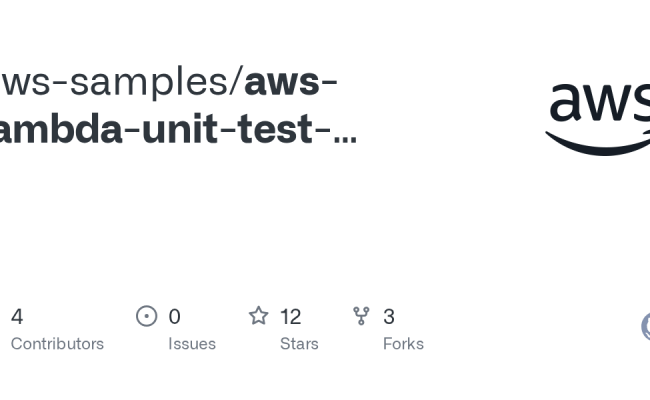 GitHub - Aws-samples/aws-lambda-unit-test-example