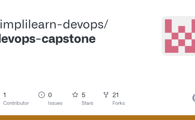 GitHub - Simplilearn-devops/devops-capstone