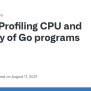 Profiling CPU And Memory Of Go Programs · Issue #1685 · Golang/vscode ...