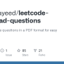 GitHub - Raiyansayeed/leetcode-download-questions: List Of Leetcode Questions In A PDF Format ...