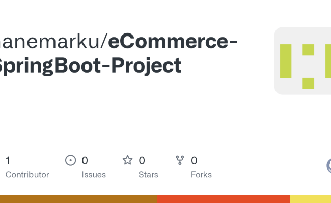 GitHub - Hanemarku/eCommerce-SpringBoot-Project