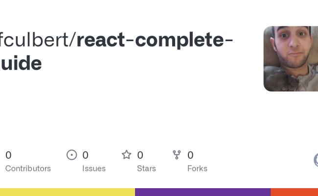 GitHub - Rfculbert/react-complete-guide