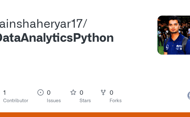 GitHub - Zainshaheryar17/DataAnalyticsPython