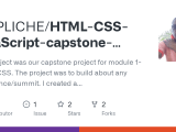Github Olipliche Html Css Javascript Capstone Project This Project
