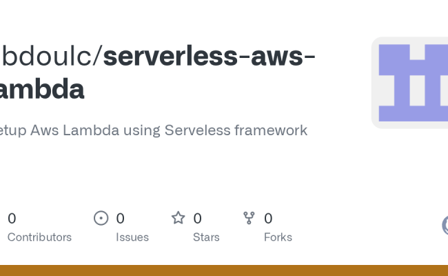 GitHub - Abdoulc/serverless-aws-lambda: Setup Aws Lambda Using Serveless Framework