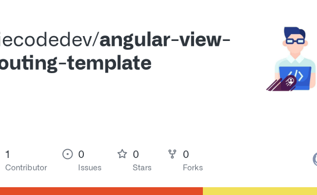 GitHub - Riecodedev/angular-view-routing-template