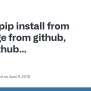Pip Install From Package From Github, With Github Dependencies · Issue #3610 · Pypa/pip · GitHub