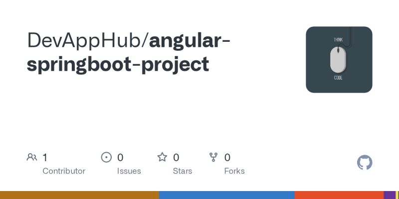 Github Frito Springboot Angular Example Example How To Structure A Project With Springboot As - Stunning Dark Background - 8K