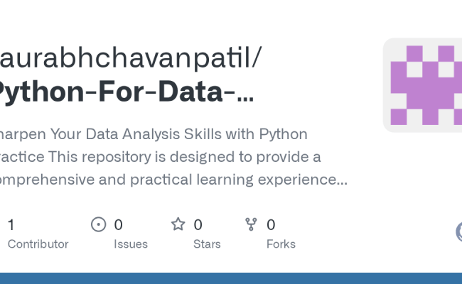 GitHub - Saurabhchavanpatil/Python-For-Data-Analysis: Sharpen Your Data ...