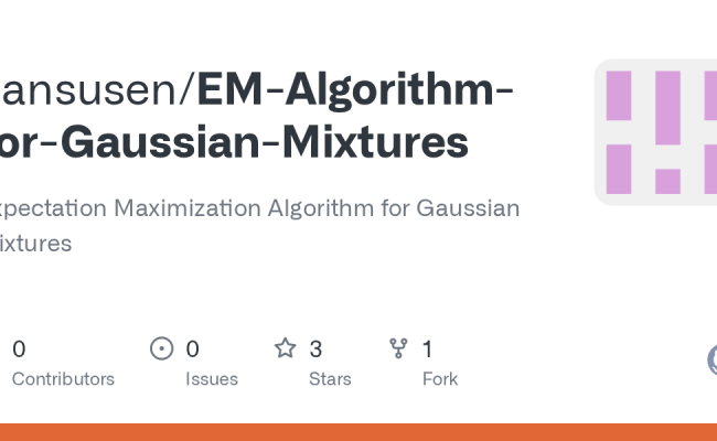 GitHub - Cansusen/EM-Algorithm-for-Gaussian-Mixtures: Expectation Maximization Algorithm For ...