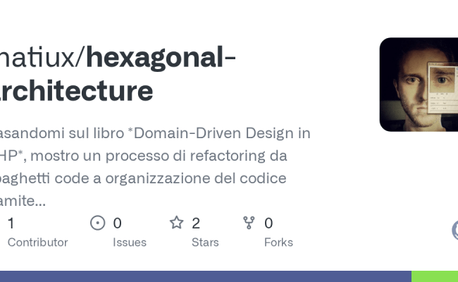 GitHub - Matiux/hexagonal-architecture: Basandomi Sul Libro *Domain ...