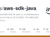Github Aws Aws Sdk Java The Official Aws Sdk For Java 1 X In