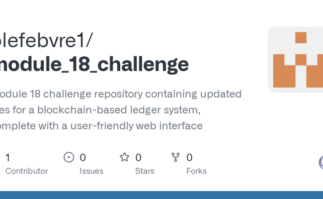 GitHub - Plefebvre1/module_18_challenge: Module 18 Challenge Repository ...