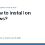 How To Install On Windows? · Issue #81 · Openinterpreter/open ...