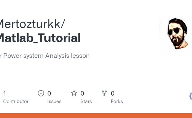 GitHub - Mertozturkk/Matlab_Tutorial: For Power System Analysis Lesson