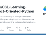Github Opencsl Learning Object Oriented Python This Repository Walks