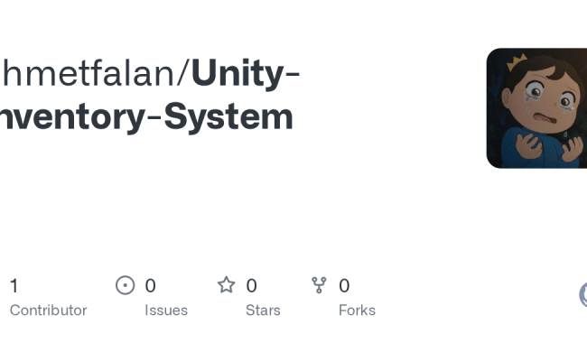 GitHub - Ahmetfalan/Unity-Inventory-System