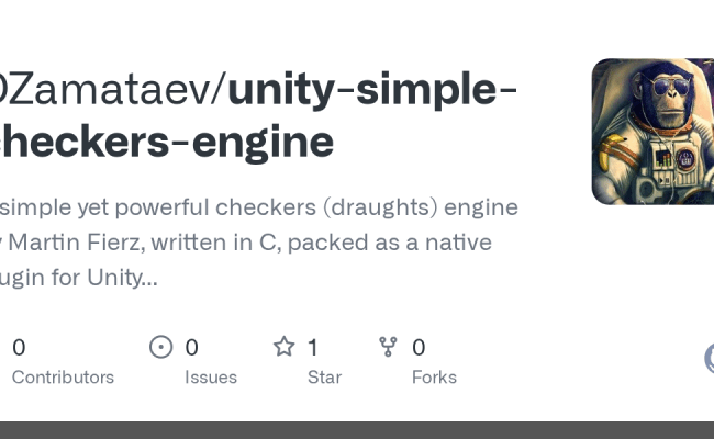 GitHub - DZamataev/unity-simple-checkers-engine: A Simple Yet Powerful ...