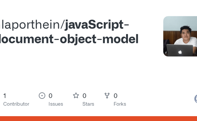 GitHub - Hlaporthein/javaScript-document-object-model