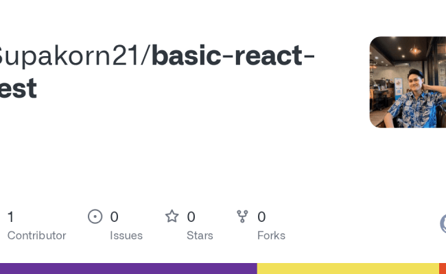 GitHub - Supakorn21/basic-react-test