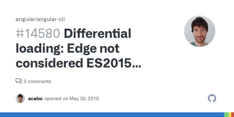 Differential Loading Edge Not Considered Es2015 Browser Issue 14580 Angular Angular Cli - Artistic Mobile Minimal Patterns | Free Download